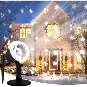 GDKES Snowflakes LED Projector Light for $30