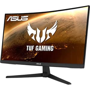 ASUS TUF Gaming 23.8 1080P Curved Gaming Monitor (VG24VQ1B) - Full HD, 165Hz (Supports 144Hz), 1ms, for $179