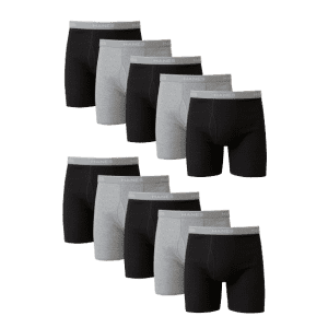 Hanes Men's Tagless Boxer Briefs 10-Pack for $24 Hanes Men's Tagless Boxer Briefs 10-Pack for $24