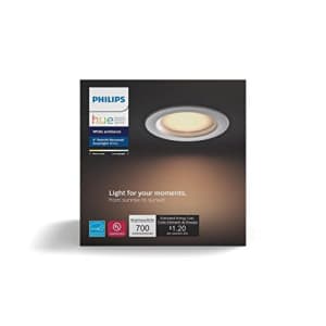 Philips Hue White Ambiance Dimmable LED Smart Retrofit Recessed Downlight (4-Inch Compatible with for $54