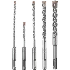 Bosch 5-Piece Carbide-Tipped SDS-Plus Rotary Hammer Drill Bit Set for $16