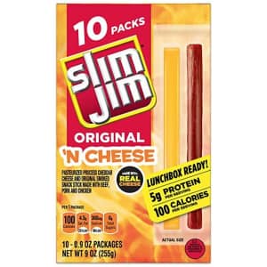 Slim Jim Original 'N Cheese 10-Pack for $6.63 via Sub & Save