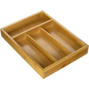 Honey Can Do Bamboo Cutlery Tray for $14