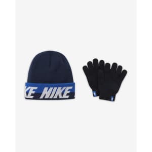 Nike Big Kids' Beanie and Gloves Set for $19 Nike Big Kids' Beanie and Gloves Set for $19
