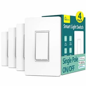 Smart Light Switch Treatlife Single Pole Smart Switch Works with Alexa, Google Home and for $45