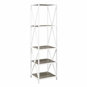 Walker Edison Furniture Company 5 Tier Open Shelf Wood Tall Bookcase Bookshelf Home Office Storage for $167 Walker Edison Furniture Company 5 Tier Open Shelf Wood Tall Bookcase Bookshelf Home Office Storage for $167