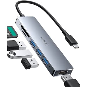 Hoyoki 6-in-1 USB-C Hub for $17