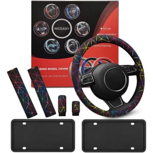 Niceasy 15" Steering Wheel Cover for $8 Niceasy 15" Steering Wheel Cover for $8
