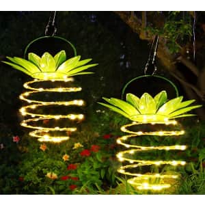 JSOT Hanging Solar Pineapple LED Lights 2-Pack for $26 JSOT Hanging Solar Pineapple LED Lights 2-Pack for $26