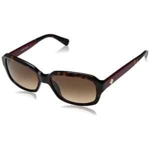 Cole Haan Women's Ch7004 Plastic Rectangular Sunglasses, Soft Tortoise, 57 mm for $109