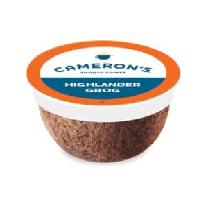 Cameron's Coffee Single Serve Pods, Flavored, Highlander Grog, 12 Count (Pack of 1) for $8