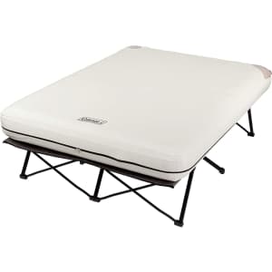 Coleman Queen Camping Cot with Air Mattress and Pump for $138
