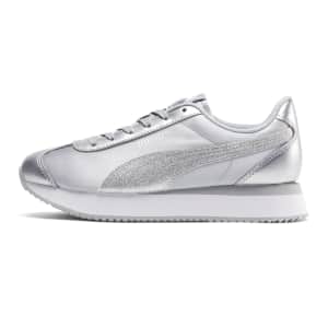 PUMA Women's Turino Stacked Glitter Sneakers for $30 PUMA Women's Turino Stacked Glitter Sneakers for $30