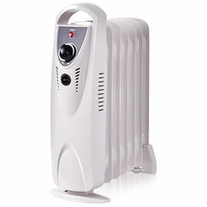 Tangkula Oil-Filled Radiator Heater, 700W Oil Heater, Electric Portable Compact Space Heater for $46