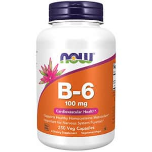 Now Foods NOW Supplements, Vitamin B-6 (Pyridoxine HCl) 100 mg, Cardiovascular Health*, 250 Capsules for $26
