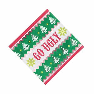Fun Express - Ugly Sweater Luncheon Napkins (16pc) for Christmas - Party Supplies - Print Tableware for $13