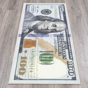 Ottomanson Hundred Dollar Bill Runner Rug for $15
