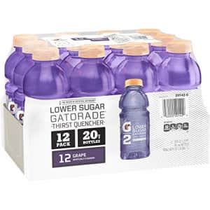 Gatorade G2 Thirst Quencher, Grape, 20 Ounce Bottles (Pack of 12) (Packaging May Vary) for $34 Gatorade G2 Thirst Quencher, Grape, 20 Ounce Bottles (Pack of 12) (Packaging May Vary) for $34