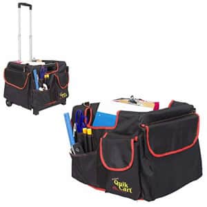 dbest products Quik Cart Pockets Bundle Caddy Organizer Teacher Tote Rolling Crate Mobile Tool for $86