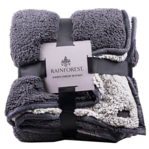 RainForest Sherpa 2-Ply Throw Blanket for $13 RainForest Sherpa 2-Ply Throw Blanket for $13