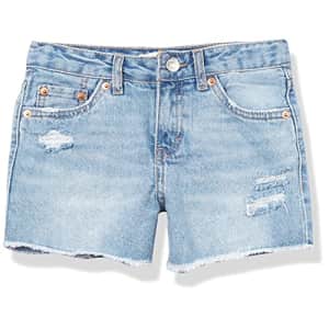 Levi's Girls' Denim Shorty Shorts, Newport Beach, 7 for $29 Levi's Girls' Denim Shorty Shorts, Newport Beach, 7 for $29