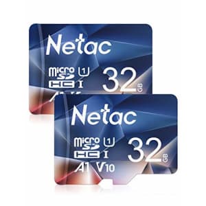 Netac 32GB Micro SD Card 2-Pack, MicroSDHC Card 32GB Memory Card - UHS-I, 90MB/s, 600X, U1, C10, for $8 Netac 32GB Micro SD Card 2-Pack, MicroSDHC Card 32GB Memory Card - UHS-I, 90MB/s, 600X, U1, C10, for $8