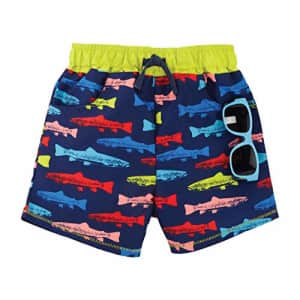 Mud Pie Boys Fish Swim Trunks with Sunglasses, Blue, 4T-5T for $29 Mud Pie Boys Fish Swim Trunks with Sunglasses, Blue, 4T-5T for $29