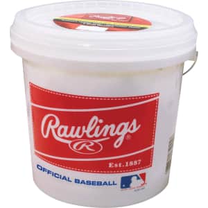 Rawlings Official League Baseballs 24-Ball Bucket for $46 Rawlings Official League Baseballs 24-Ball Bucket for $46