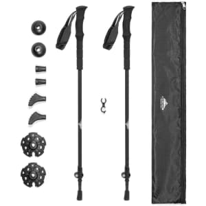 Cascade Mountain Tech Ultralight Eva Grip Trekking Pole 2-Pack for $20
