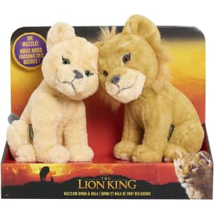 Disney's The Lion King Nuzzling Simba and Nala Plush for $14 Disney's The Lion King Nuzzling Simba and Nala Plush for $14