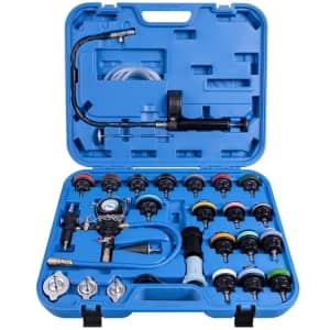 Costway 28-Pc. Radiator Pressure Tester and Refill Kit for $75 Costway 28-Pc. Radiator Pressure Tester and Refill Kit for $75