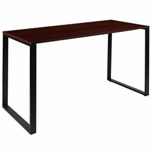 Flash Furniture Commercial Grade Industrial Style Office Desk - 55" Length (Mahogany) for $156
