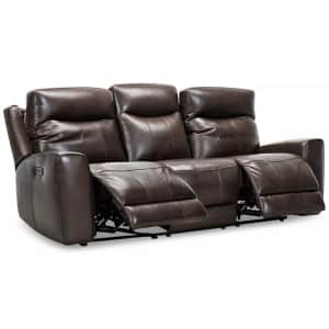 Bitola 86" Top Grain Leather Dual Power Reclining Sofa for $1,169 Bitola 86" Top Grain Leather Dual Power Reclining Sofa for $1,169