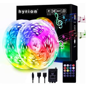 Hyrion 65.6-Ft. LED Music Sync Strip Lights for $17
