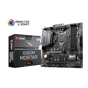 MSI Arsenal Gaming Intel Coffee Lake B360 LGA 1151 DDR4 Onboard Graphics CFX Micro ATX Motherboard for $98 MSI Arsenal Gaming Intel Coffee Lake B360 LGA 1151 DDR4 Onboard Graphics CFX Micro ATX Motherboard for $98