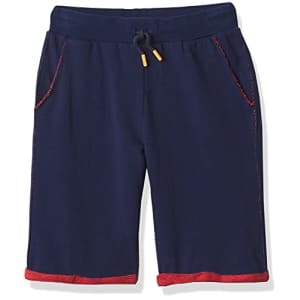 GUESS Boys' Big Pull on French Terry Shorts, Deck Blue, 12 for $22
