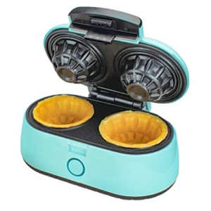Brentwood TS-1402BL 1000w Double Waffle Bowl Maker, Blue for $34 Brentwood TS-1402BL 1000w Double Waffle Bowl Maker, Blue for $34