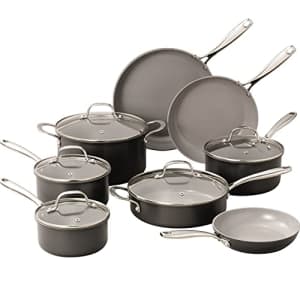 Granitestone Pro Chalk Nonstick Pots & Pans Set 13 Piece Hard Anodized Premium Cookware Set with for $134