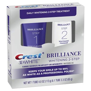 Crest 3D White Brilliance 2-Step Kit for $11 w/ Sub & Save Crest 3D White Brilliance 2-Step Kit for $11 w/ Sub & Save