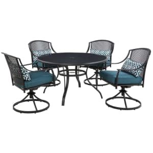 Living Accents Cortland 5-Piece Swivel Patio Dining Set for $650