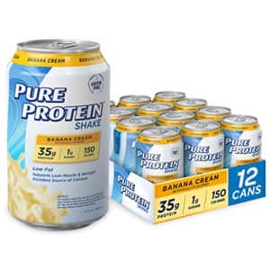 Pure Protein Banana Cream Protein Shake | 35g Complete Protein | Ready to Drink and Keto-Friendly | for $50