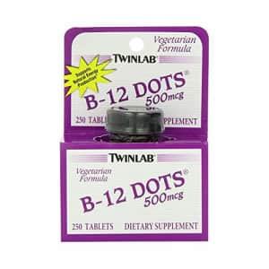 Twinlab B-12 Dots Vitamin B-12, 500mcg, 250 Tablets, Dietary Supplement, Supports Natural Energy for $14 Twinlab B-12 Dots Vitamin B-12, 500mcg, 250 Tablets, Dietary Supplement, Supports Natural Energy for $14