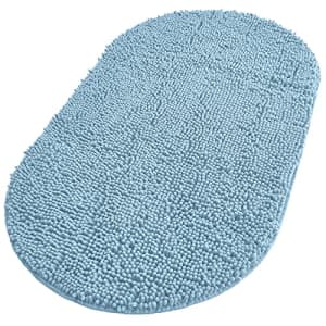 Gorilla Grip Original Luxury Chenille Bath Rug Mat, 24x42, Extra Soft and Absorbent Large Oval for $13