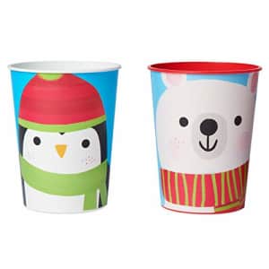 American Greetings Christmas Party Supplies, Penguin and Polar Bear 16oz Cups (8-Count) for $9