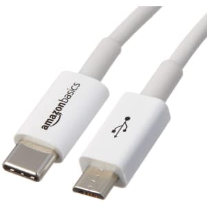 AmazonBasics 6-Foot USB-C to Micro-USB 2.0 Cable 5-Pack for $26