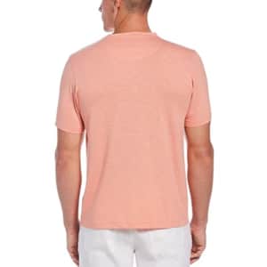 Cubavera Men's Short Sleeve T/C Slub V-Neck T Shirt, Coral Haze, XX Large for $13 Cubavera Men's Short Sleeve T/C Slub V-Neck T Shirt, Coral Haze, XX Large for $13