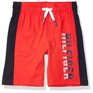 Tommy Hilfiger Kids Boys' Logo Drawstring Pull-On Short, High Risk red, 2T for $19 Tommy Hilfiger Kids Boys' Logo Drawstring Pull-On Short, High Risk red, 2T for $19