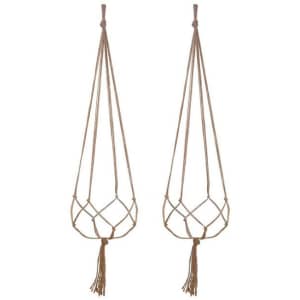 Pixnor 47" Plant Macrame Jute Hanger 2-Pack for $8 Pixnor 47" Plant Macrame Jute Hanger 2-Pack for $8