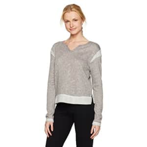 SHAPE activewear Women's Surfer French Terry Sweatshirt, Steel Grey Heather, S for $32 SHAPE activewear Women's Surfer French Terry Sweatshirt, Steel Grey Heather, S for $32