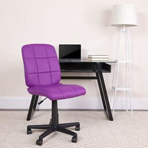 Flash Furniture Mid-Back Purple Quilted Vinyl Swivel Task Office Chair for $154